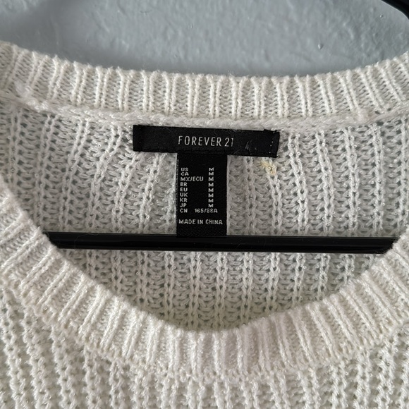 Forever 21 Cream Knit Sweater - Picture 4 of 6